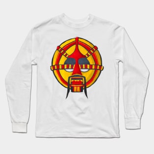 Watercolor tribal mask Long Sleeve T-Shirt